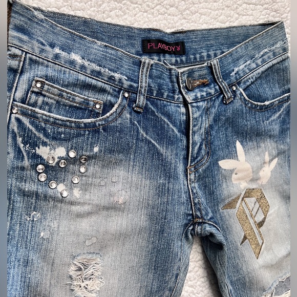 Barely Used: PLAYBOY LADIES JEANS.Rugged style jeans. - Picture 3 of 4